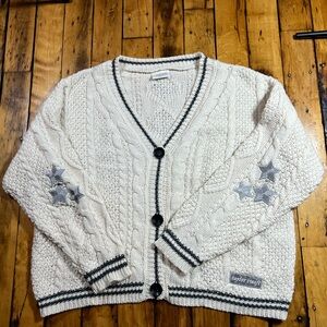 Taylor Swift Size MD/LG Folklore Cardigan Sweater Buttons Cable Knit Authentic